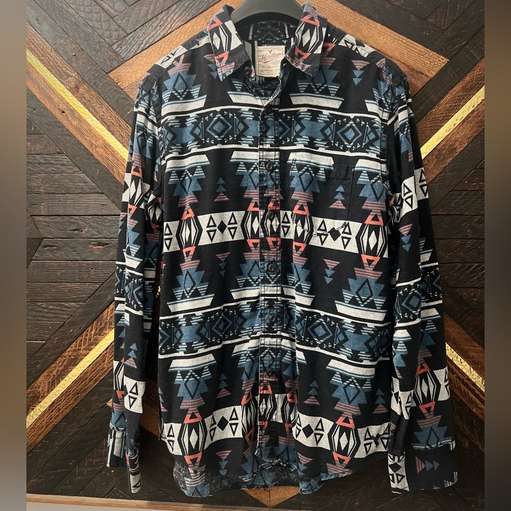 Heritage Southwest Aztec Flannel Shirt
